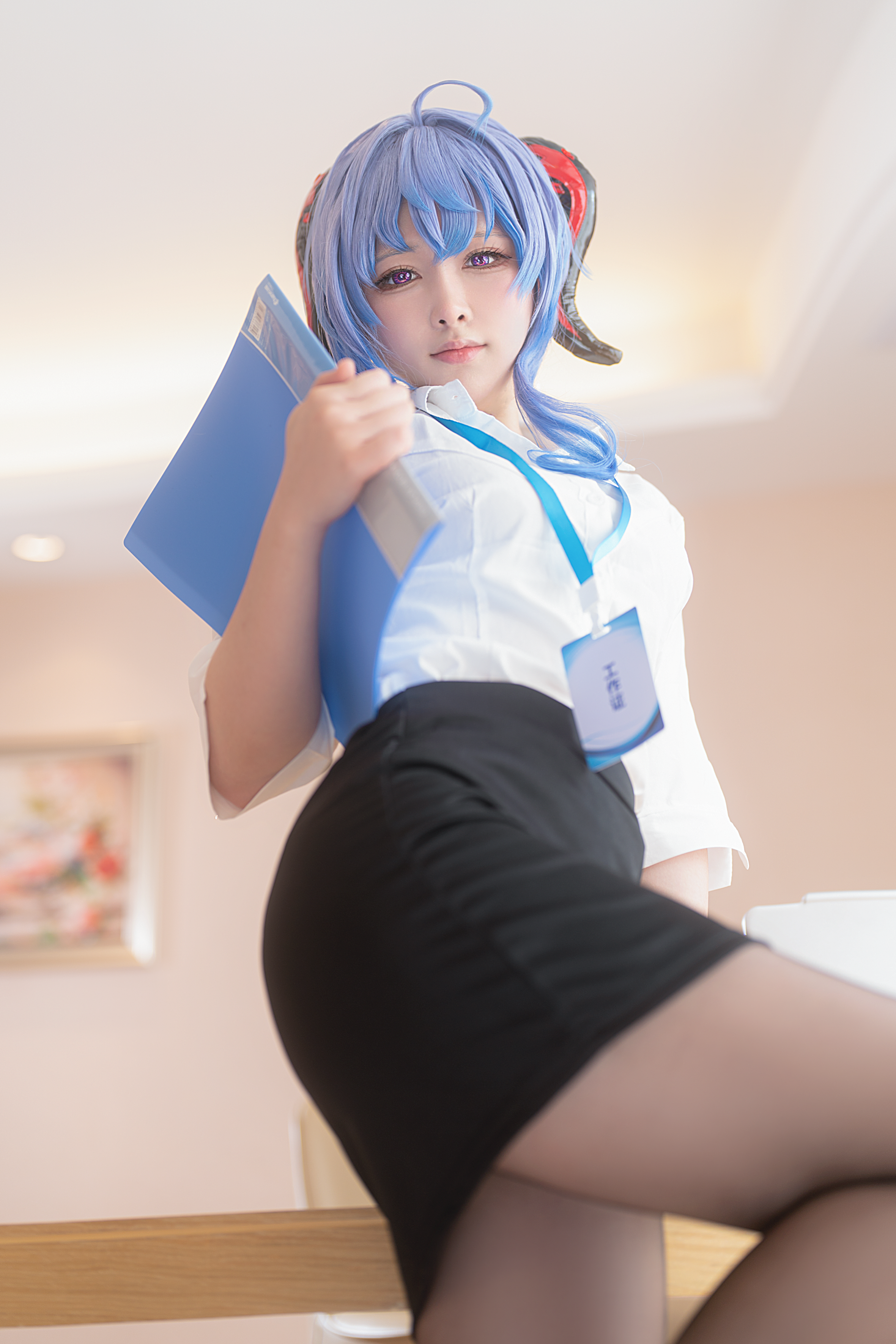 樱梨梨Eriri - NO.14 甘雨小秘书 3